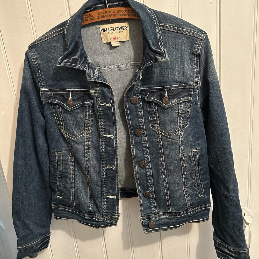 Wallflower small medium wash Denim Jean Jacket